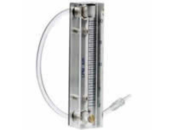 Sample Pump Calibrator: Rotameter with 150mm scale - 300-3400mls/min